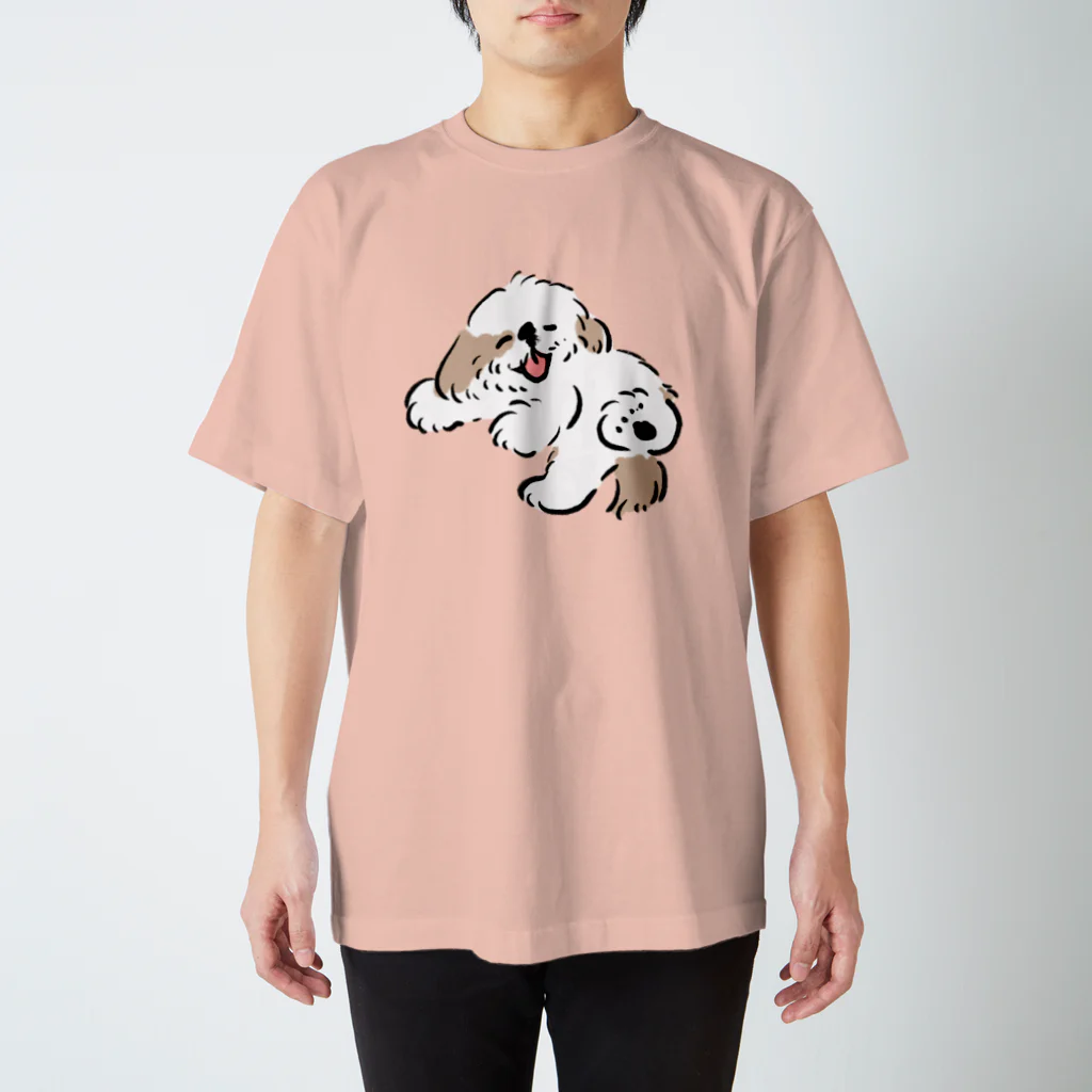 ぺろぺろぺろぺろ【せいこせんせい】のシーズー ニコニコ 　【せいこせんせい】犬 Regular Fit T-Shirt