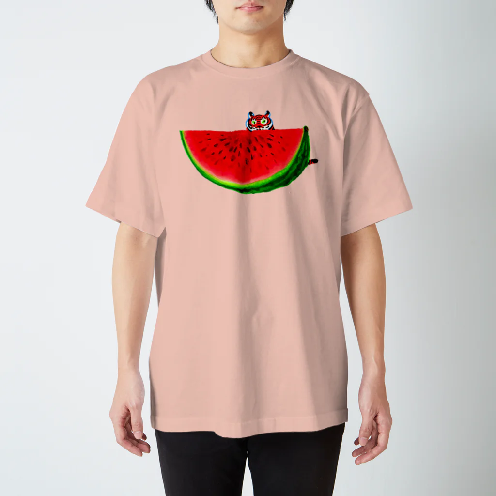 segasworksのスイカとトラちゃん Regular Fit T-Shirt