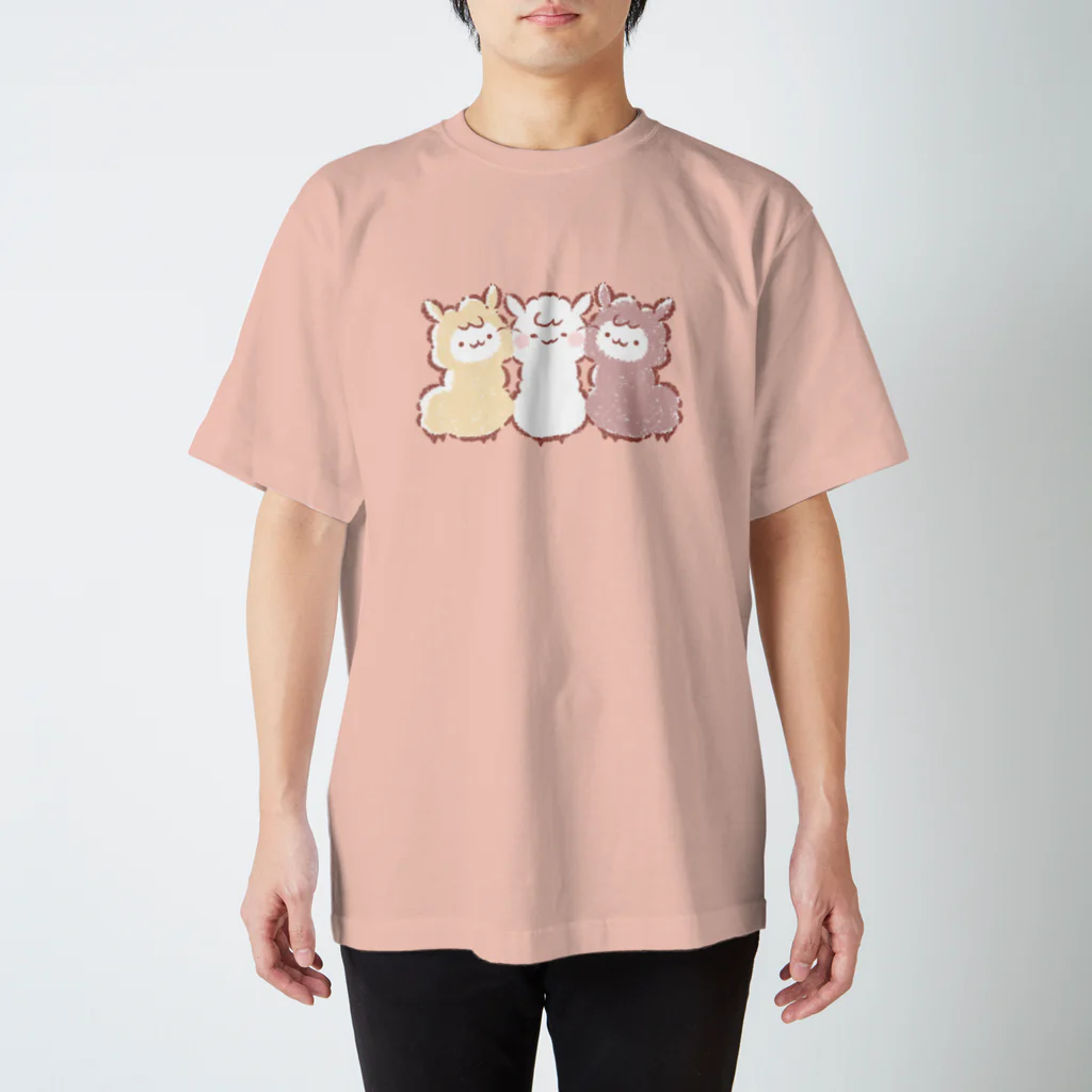 樹野こずえのモフモフアルパカ三色団子 スタンダードTシャツ