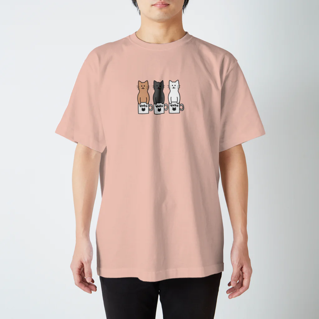 TGTの【猫コップ】 Regular Fit T-Shirt