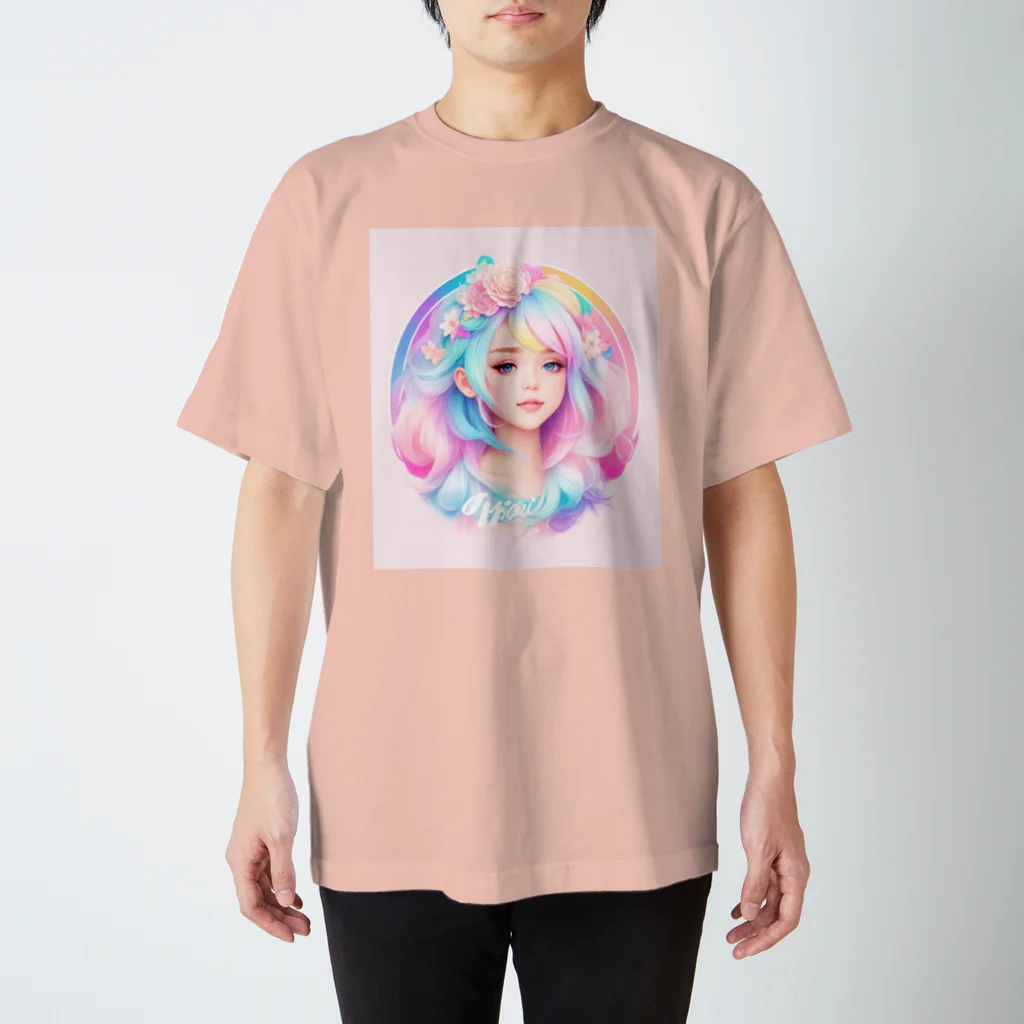 でぃーぷのPASTEL COLOURS GIRL Regular Fit T-Shirt