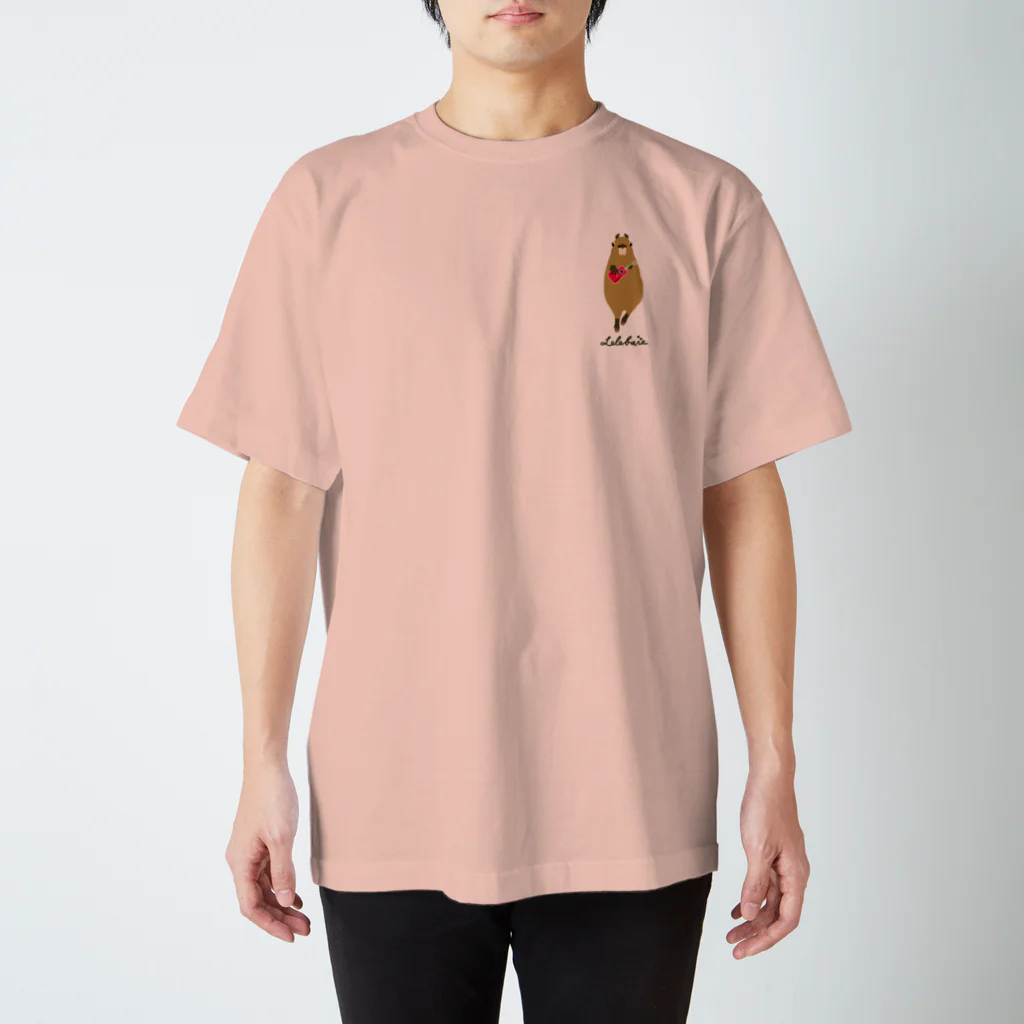 RockgenのLelebara ウクレレ弾きのカピバラ Regular Fit T-Shirt