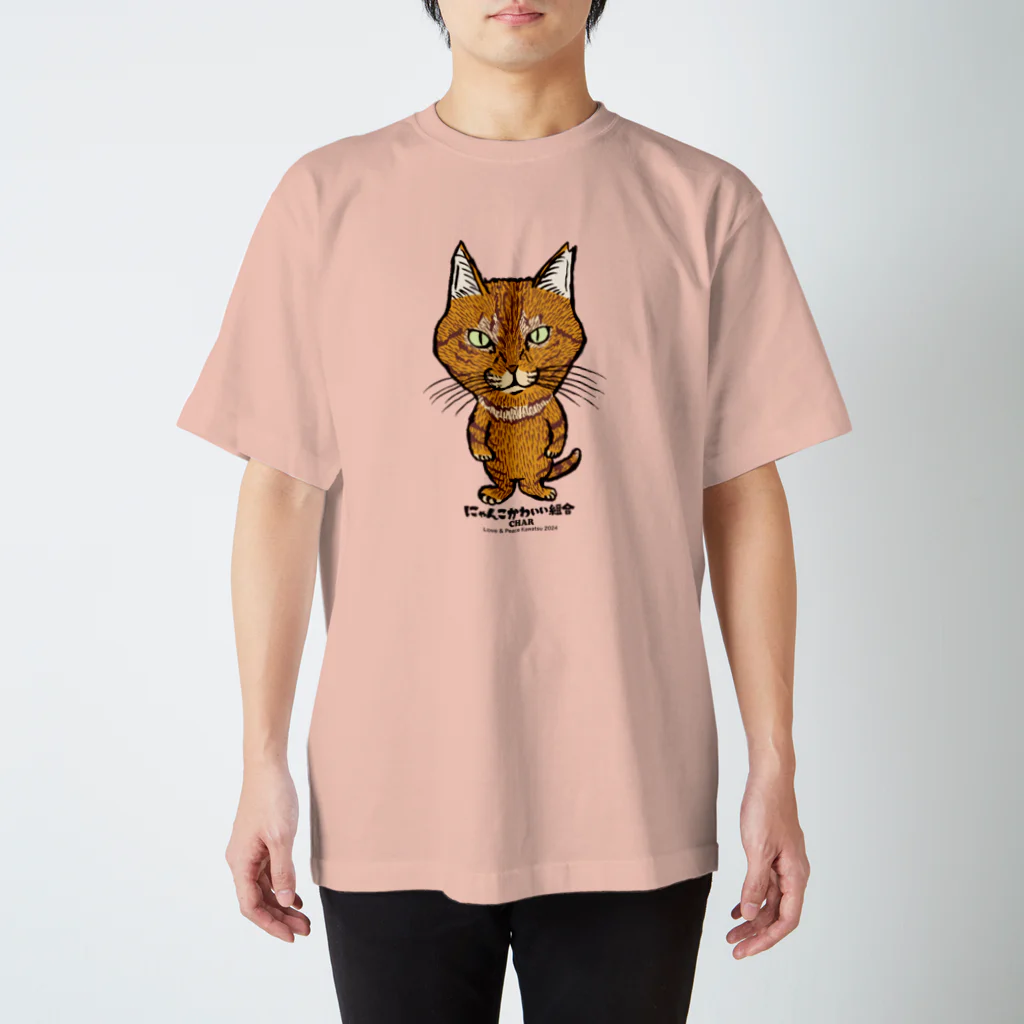 にゃんこかわいい組合のにゃんこかわいい組合　ちゃーちゃん スタンダードTシャツ