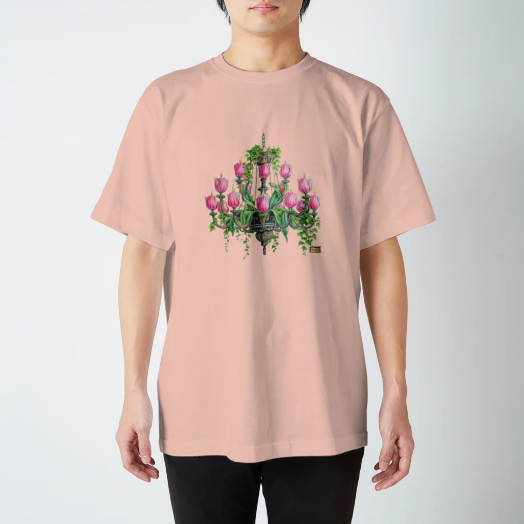 TANBI Every Home DecorのFlower chandelier チューリップ Regular Fit T-Shirt