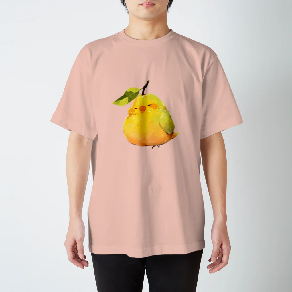 MistyStarkのマンゴーを食べすぎた鳥さん スタンダードTシャツ