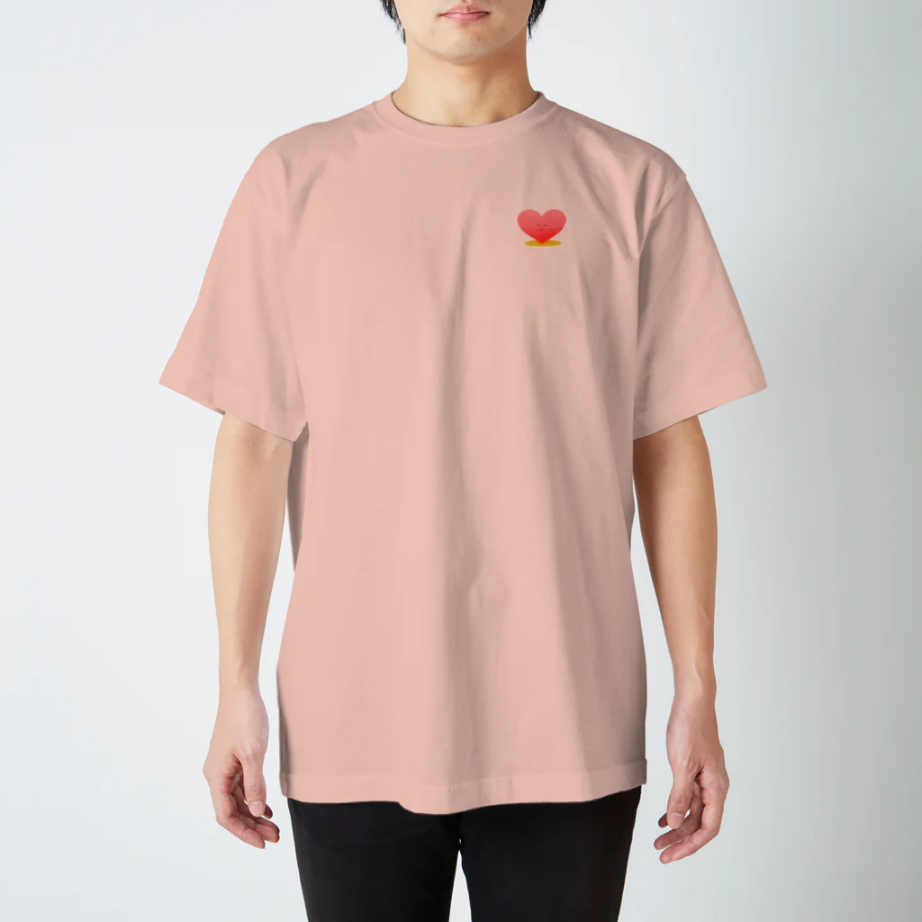 エレファント先生と虹色こどもたちの虹色ハート Regular Fit T-Shirt