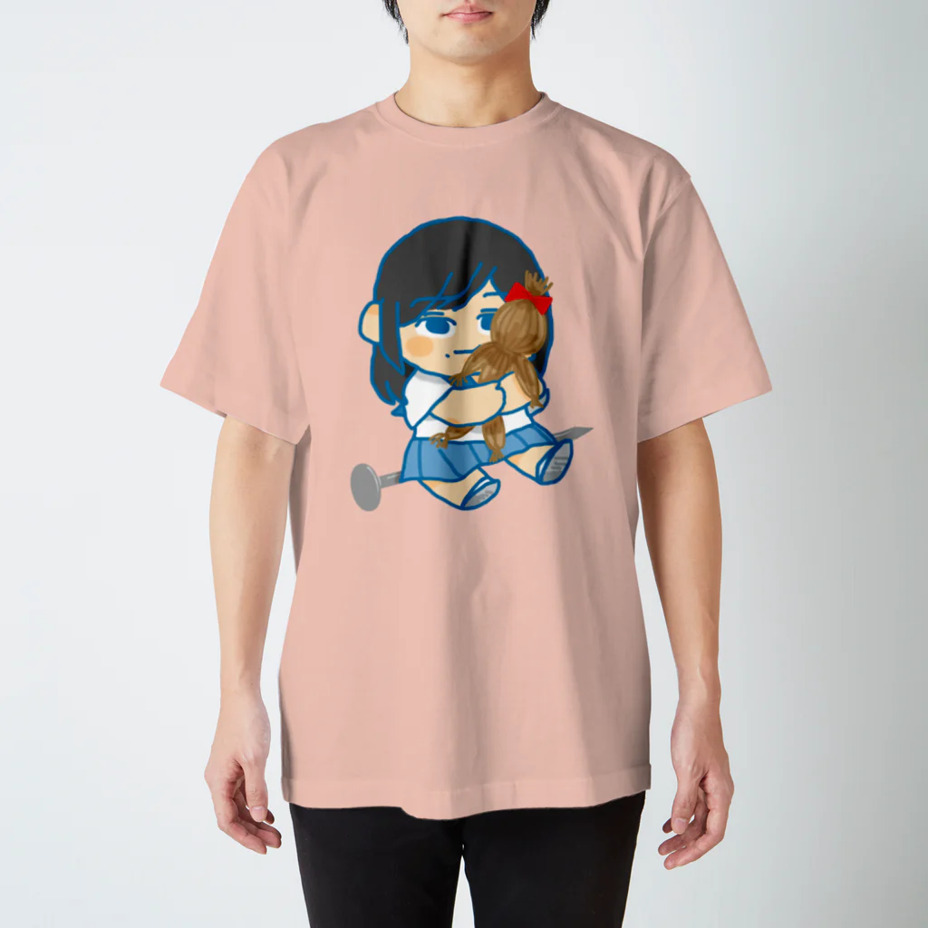 テレパシーズー犬の釘と私と藁納豆 スタンダードTシャツ