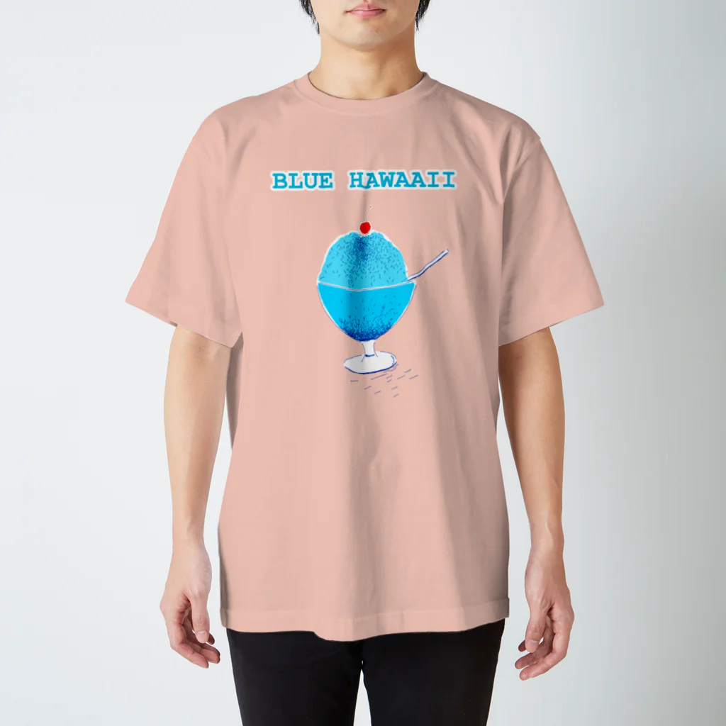 NIKORASU GOのかき氷デザイン「ブルー・ハワイ」 スタンダードTシャツ