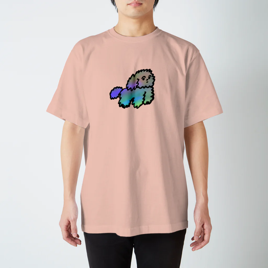 モニョチタポミチのモジャ犬 スタンダードTシャツ