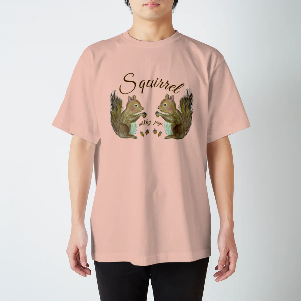 milky pop.のsquirrel スタンダードTシャツ