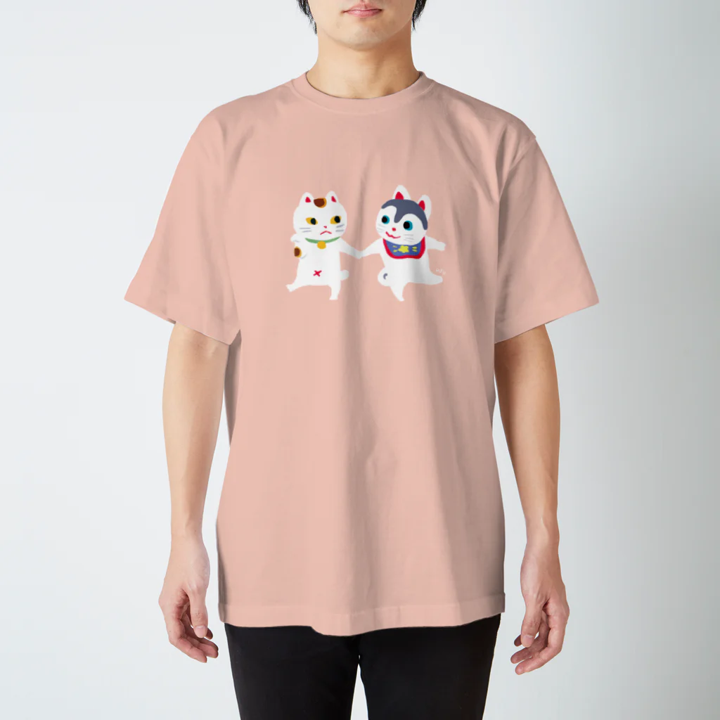 おばけ商店のTOYTOY＜犬張り子と招き猫＞ スタンダードTシャツ