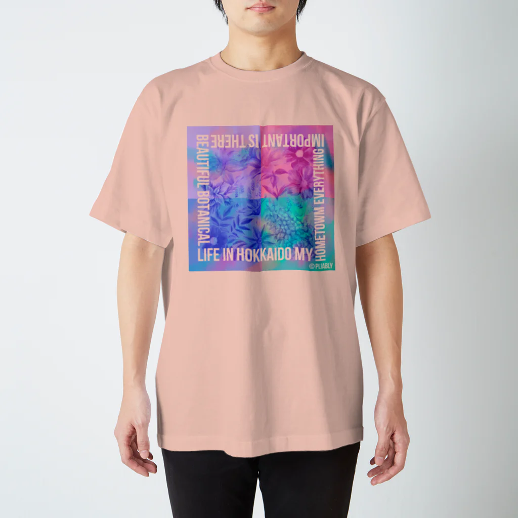 PliablyのBotanical life in Hokkaido（Marble_A） スタンダードTシャツ