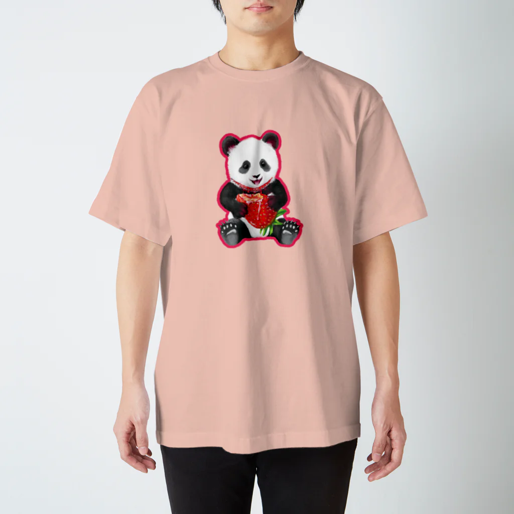 油絵描きの小物売り場の苺パンダヴァンパイア Regular Fit T-Shirt