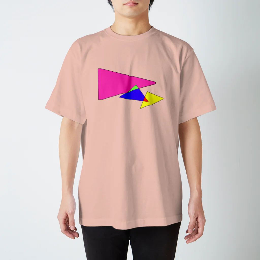 手描きのエトセトラのさんかく Regular Fit T-Shirt