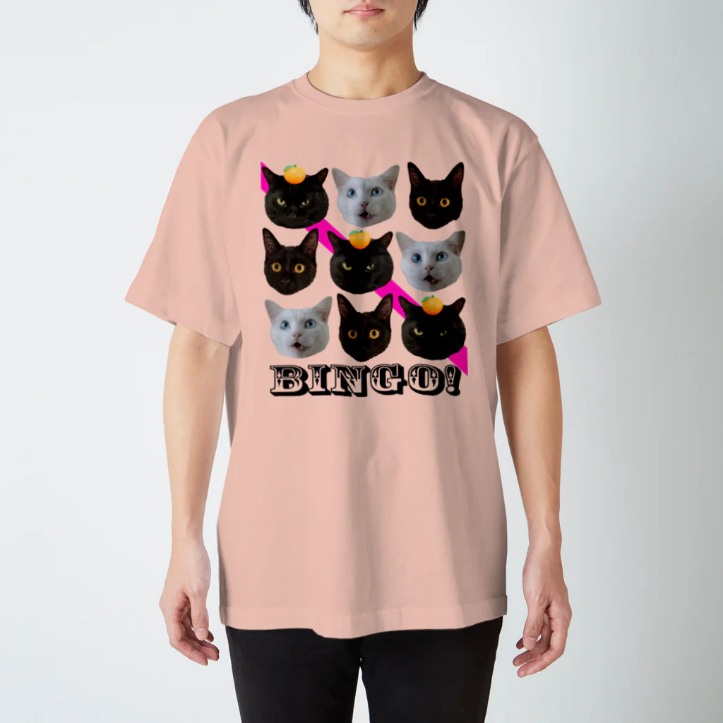 くろねこしろねこのねこビンゴ！ スタンダードTシャツ