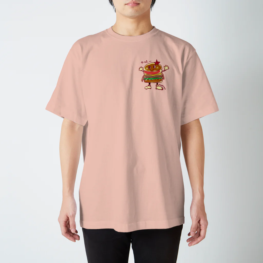 きょんここSHOPの【両面】あいらぶはんばーがー スタンダードTシャツ