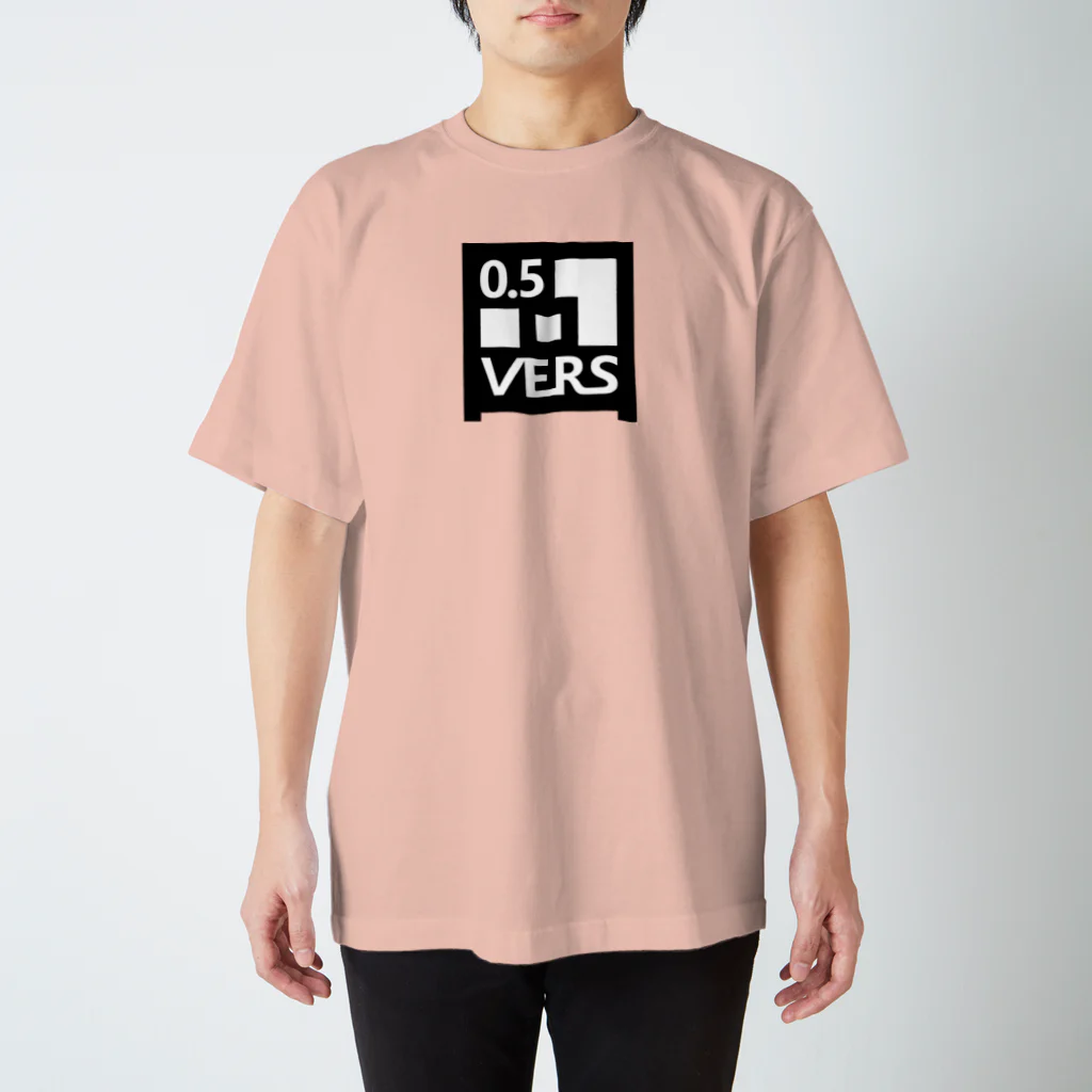 虚無の射精商店のVERS-BLACK（フロントのみ） スタンダードTシャツ