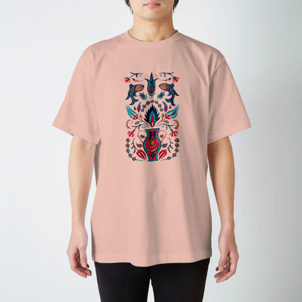 IZANAMI by Akane Yabushitaの🇹🇷トルコのイズニックタイル【ティール】 スタンダードTシャツ