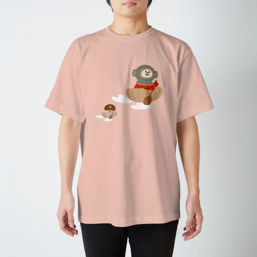 porimai/モグっぺ屋さんのモグっぺとシータケでどんぶらこ Regular Fit T-Shirt