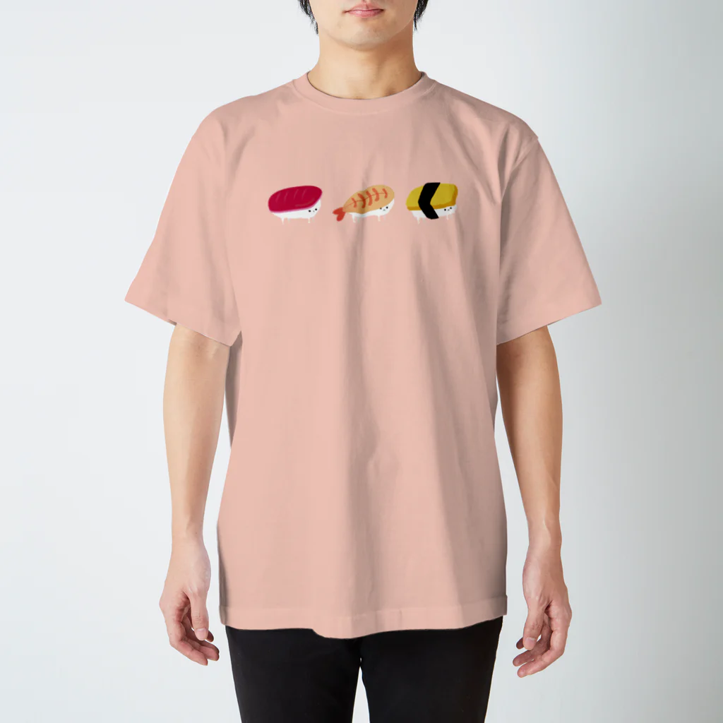 yukia11_designの寿司プードル三貫 スタンダードTシャツ