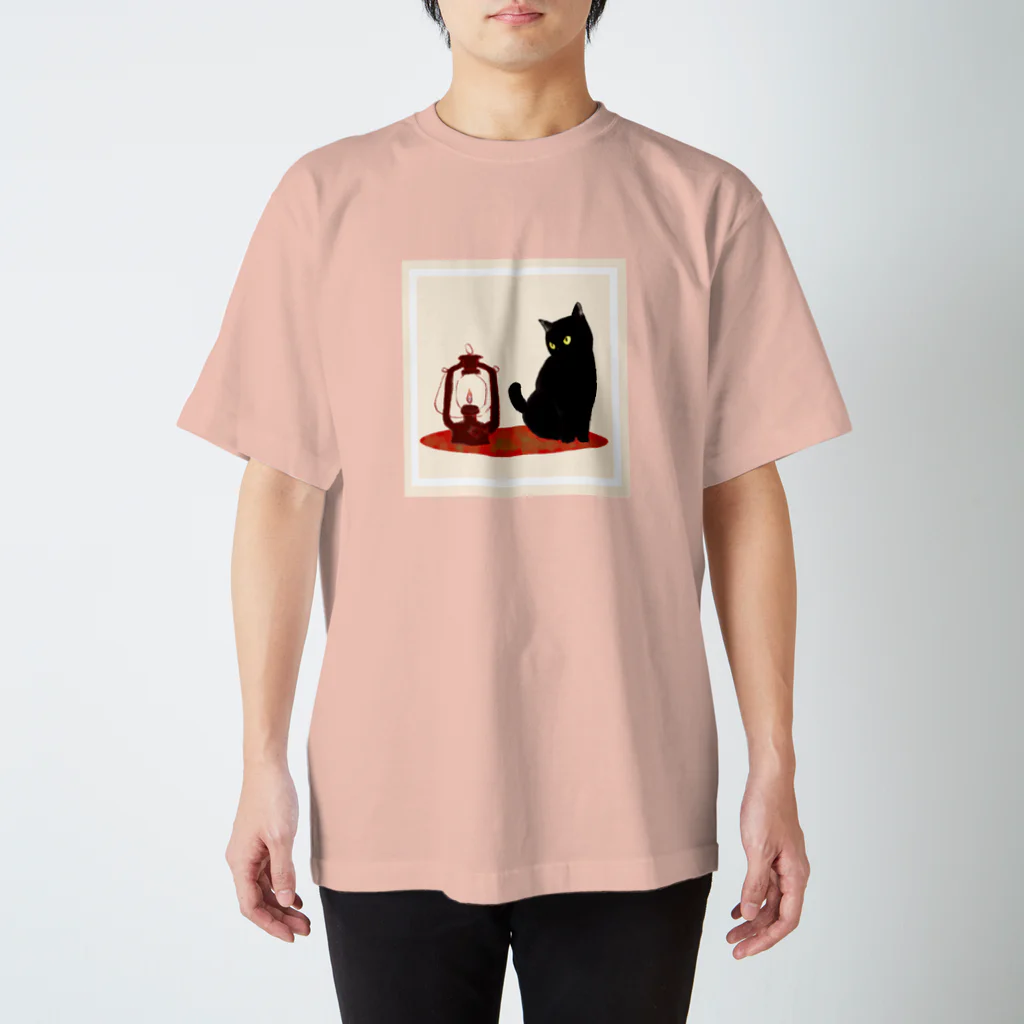 WAMI ARTのランタン猫 スタンダードTシャツ