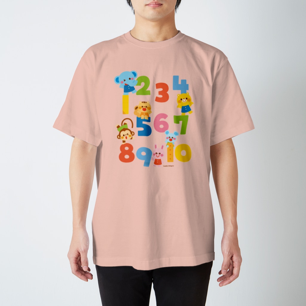 Illustrator イシグロフミカのすうじ Regular Fit T-Shirt