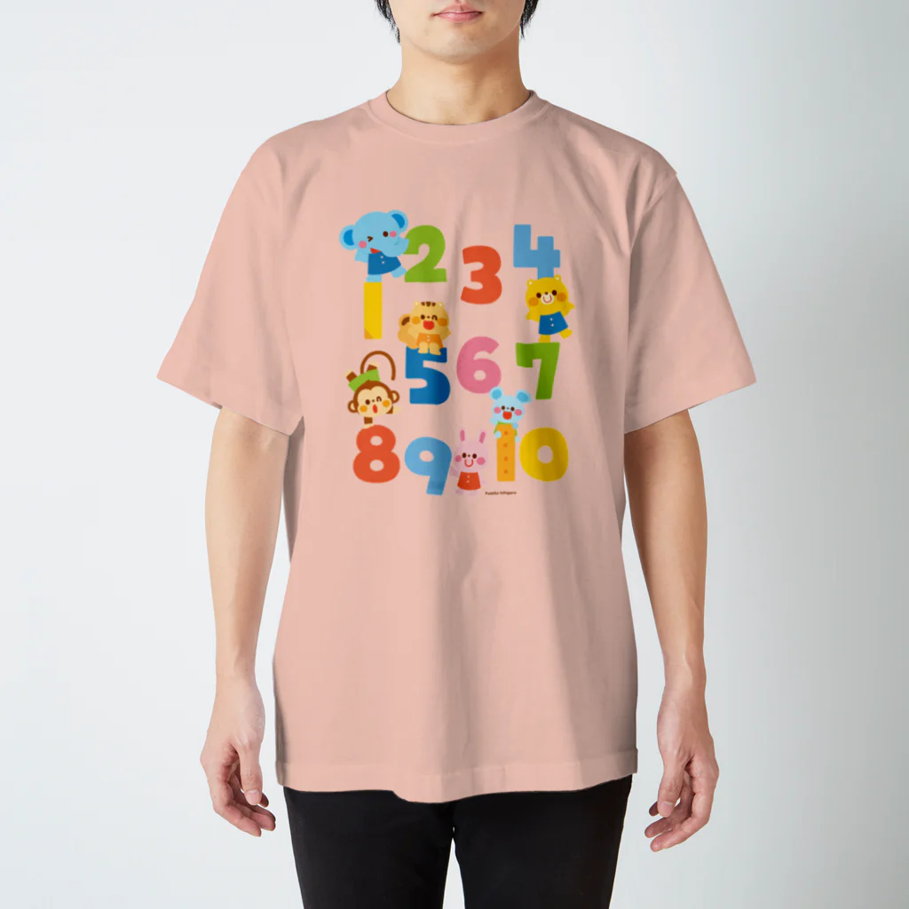 Illustrator イシグロフミカのすうじ スタンダードTシャツ