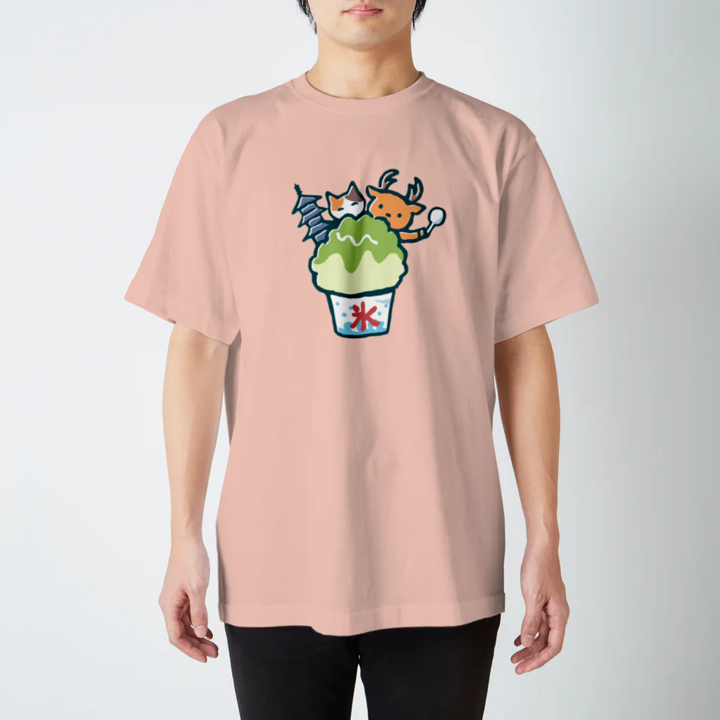 あずき缶のかき氷-若草山の夏- スタンダードTシャツ