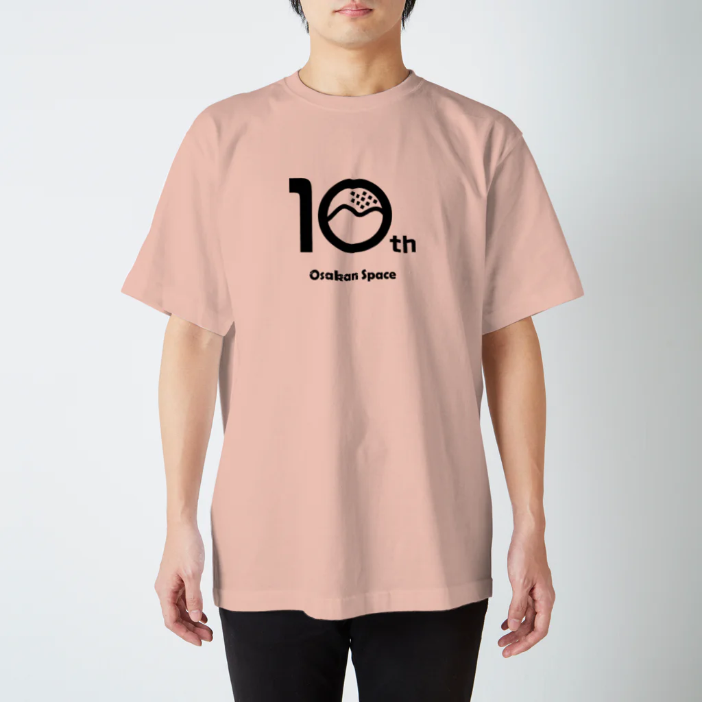 kaeru10の黒ロゴ_大崎弘子 スタンダードTシャツ