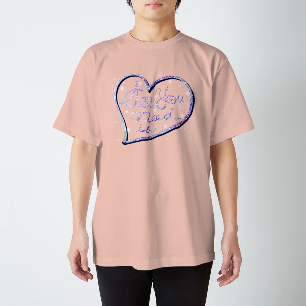 あさぎいろのALL YOU NEED IS… Regular Fit T-Shirt