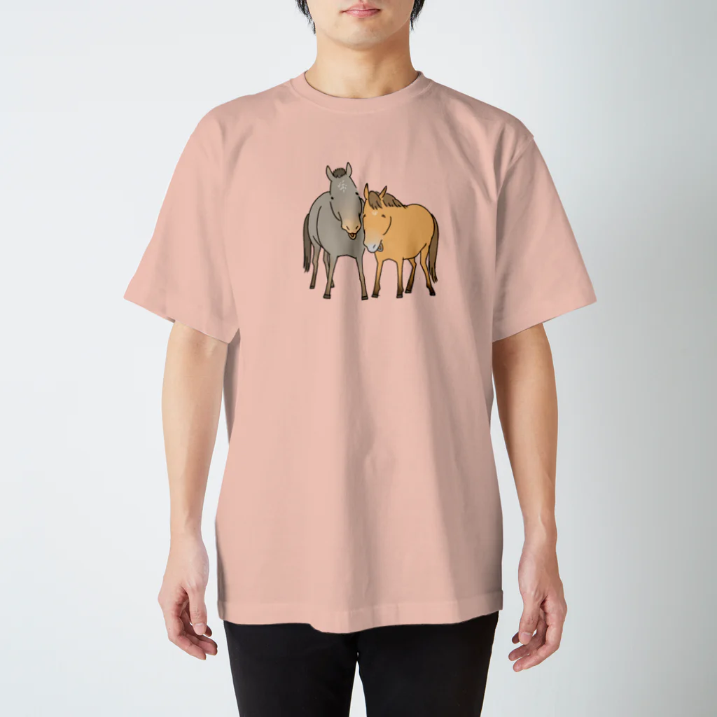 poniponiの仲良し与那国馬 スタンダードTシャツ