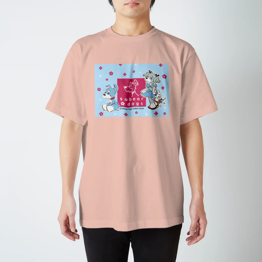 obosa_DENS/SABEAR_shop ＠SUZURIのsabear dogs キービジュアル_ウエア Regular Fit T-Shirt