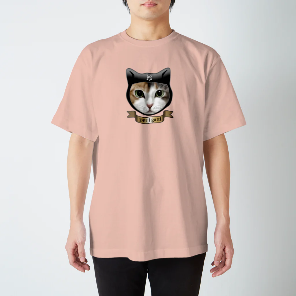 Gatto grigio ガット グリージョの猫忍ネロ スタンダードTシャツ