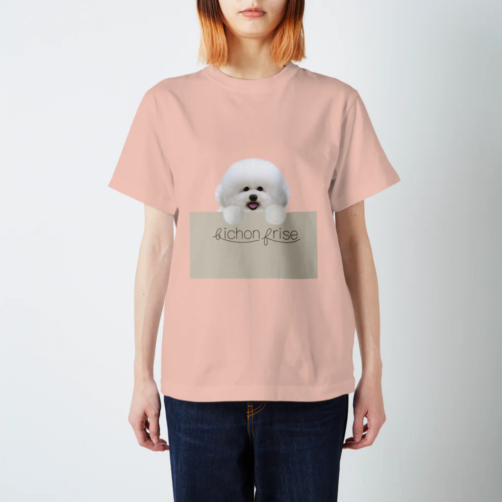 hummingbirdのビションフリーゼ　bichon frise  スタンダードTシャツ