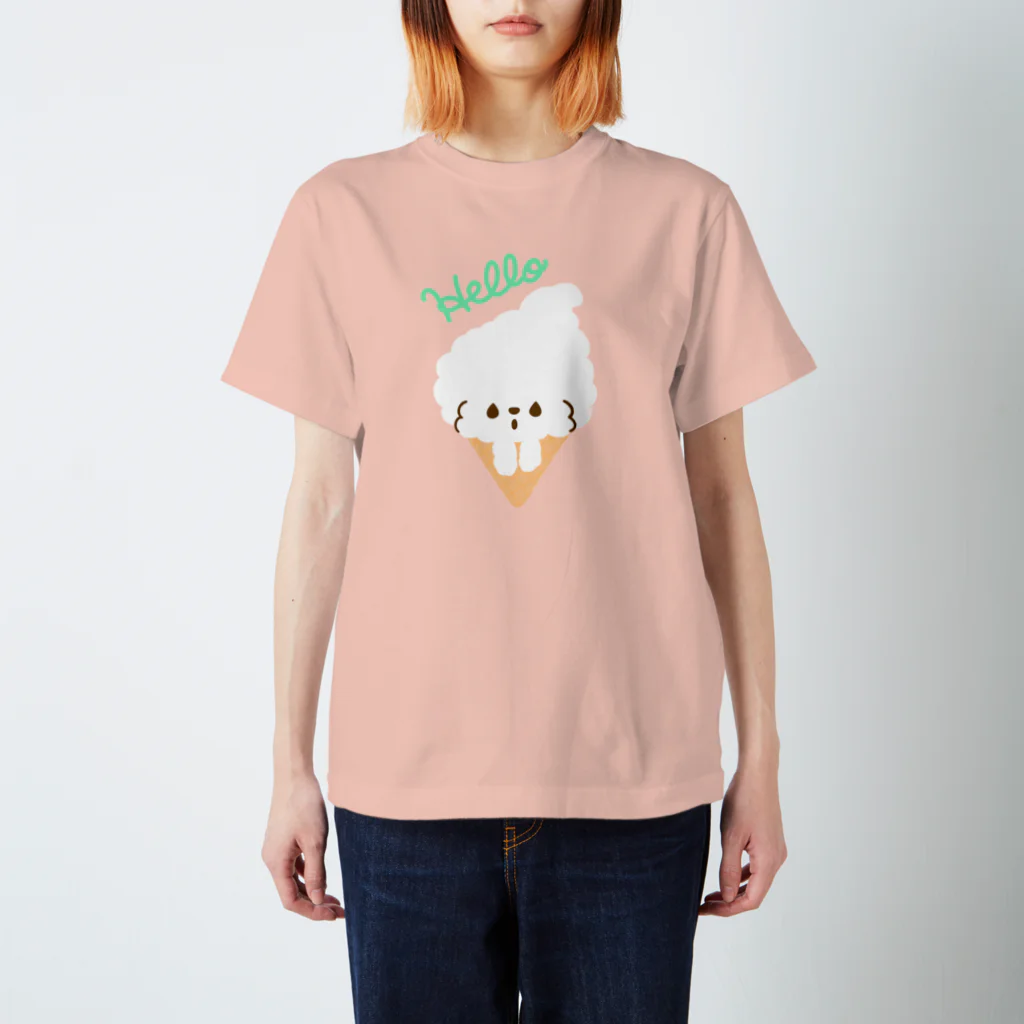 chiiis-chiiisのビションフリーゼ　フワモコちゃん　 Regular Fit T-Shirt