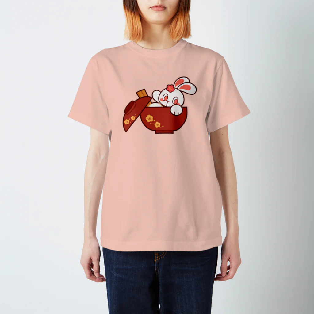 レタ(LETA)のぽっぷらうさぎ(おしるこ) スタンダードTシャツ