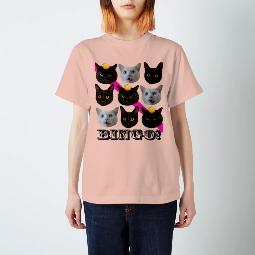 くろねこしろねこのねこビンゴ！ スタンダードTシャツ