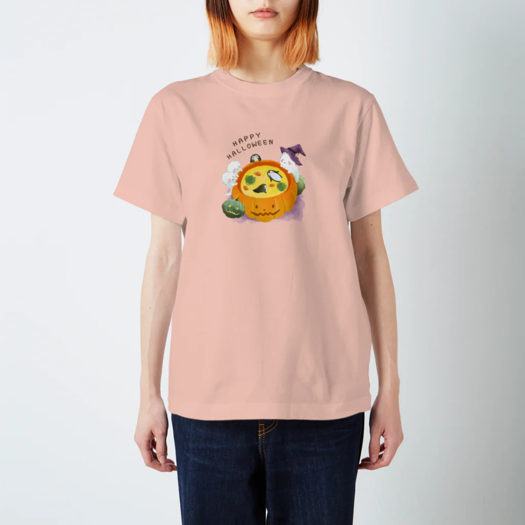 koko's art galleryのしろくまちゃんとかぼちゃのスープ スタンダードTシャツ