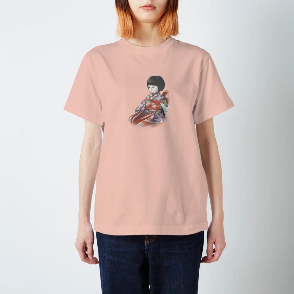 西洋人形館　＠かなでの彦舎の市松人形　聖（ひじり） Regular Fit T-Shirt