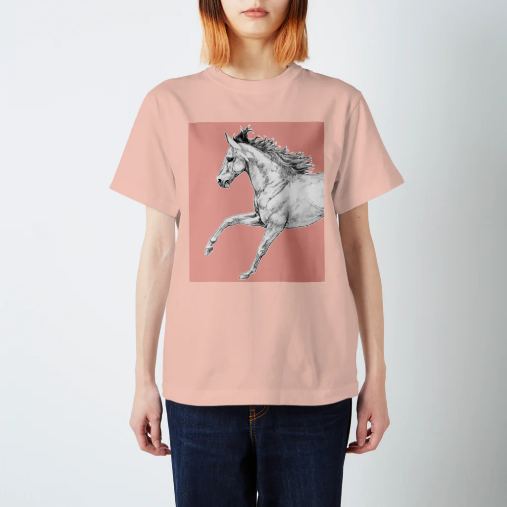 馬の絵の画家　斉藤いつみの馬の素描Tシャツ10 Regular Fit T-Shirt