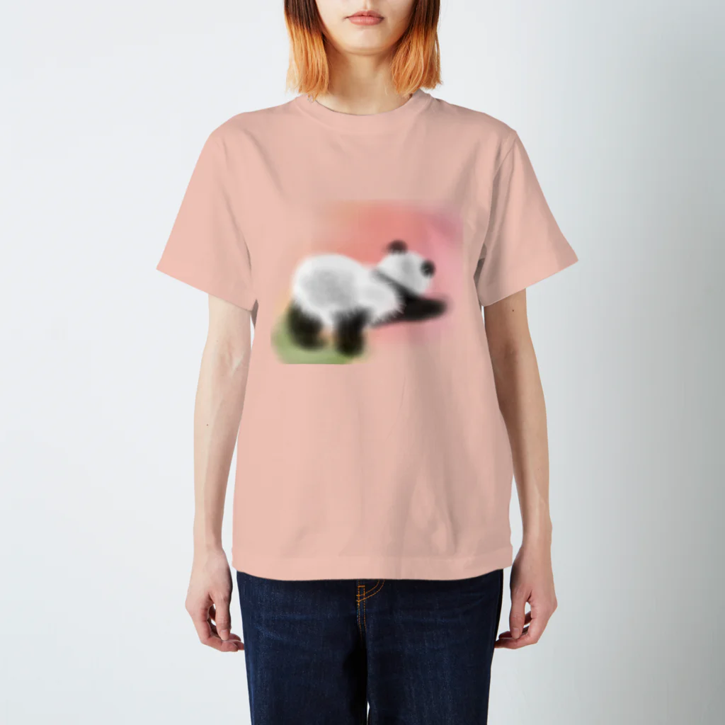 ぱすてらむぎこのパンダちゃんのおしり スタンダードTシャツ