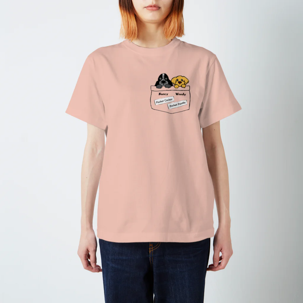 ごまいちのポケ【ナンシィ＆ウッディ】 スタンダードTシャツ