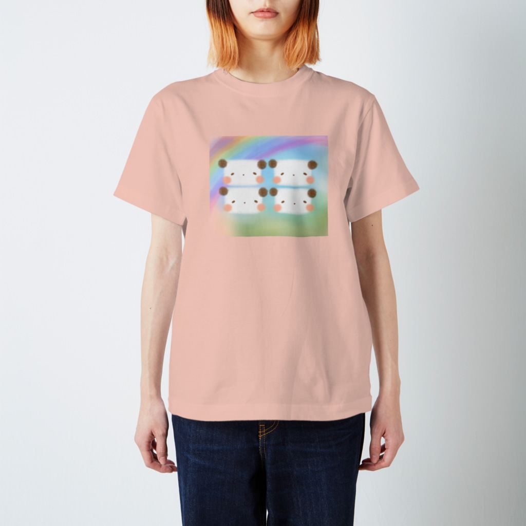 ぱすてらむぎこの虹空の4パンダ Regular Fit T-Shirt