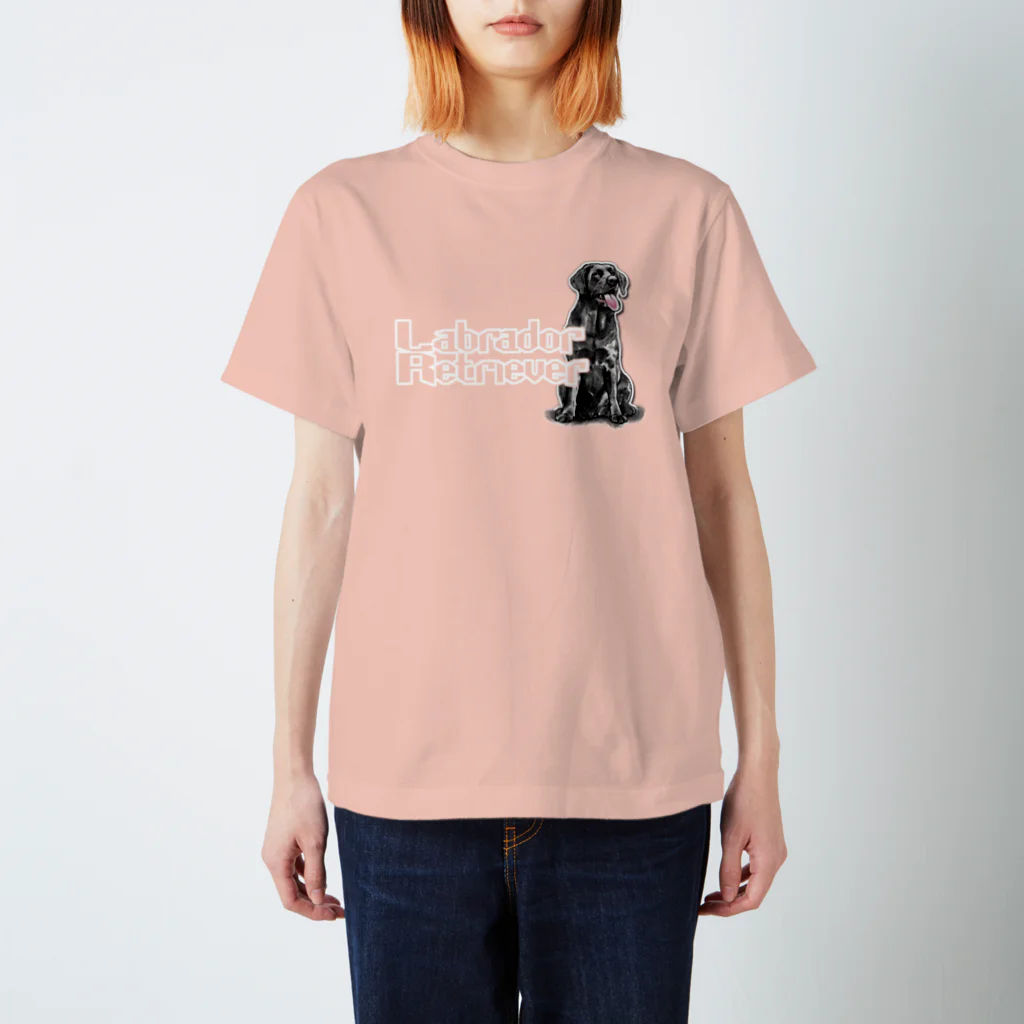 オリジナル工房プリントンのラブラドールレトリバー前後イラスト プリント Regular Fit T-Shirt