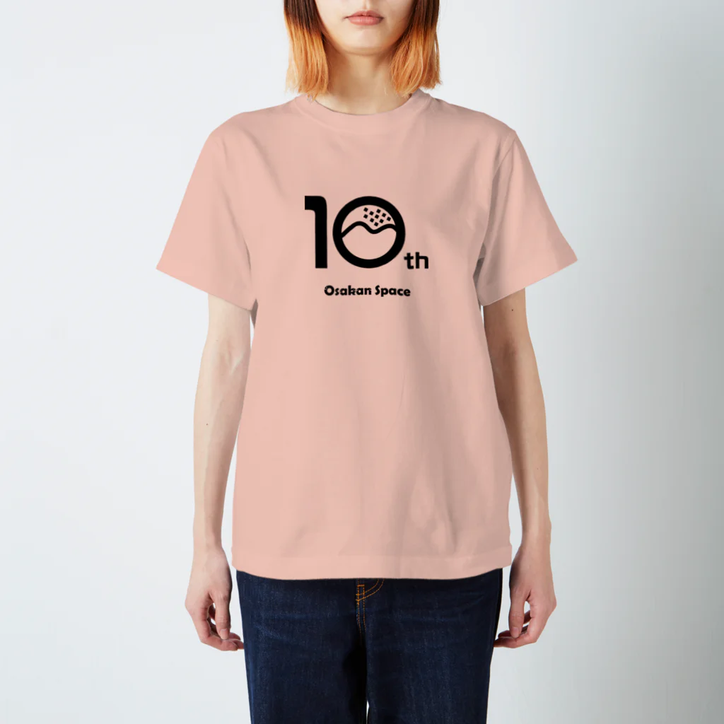 kaeru10の黒ロゴ_大崎弘子 スタンダードTシャツ