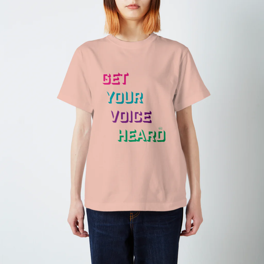 Blah アンテナショップのGet Your Voice インダストリアル：キャンディーネオン Regular Fit T-Shirt