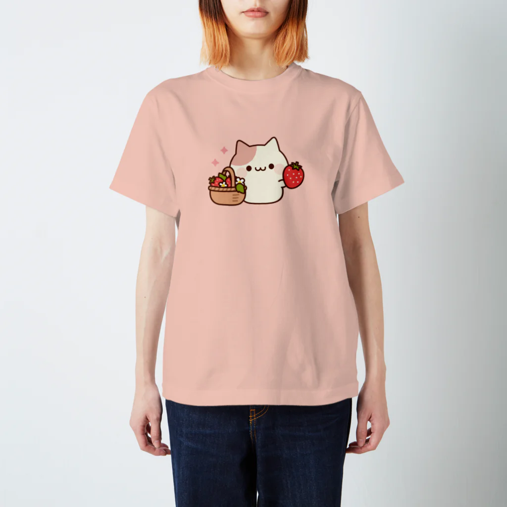 DECORのラブリーなにゃんこ　いちごver. スタンダードTシャツ