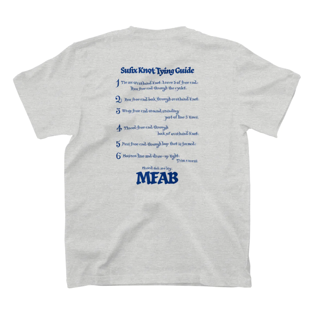 ChatterboxのMFAB STAFF BLUE スタンダードTシャツの裏面