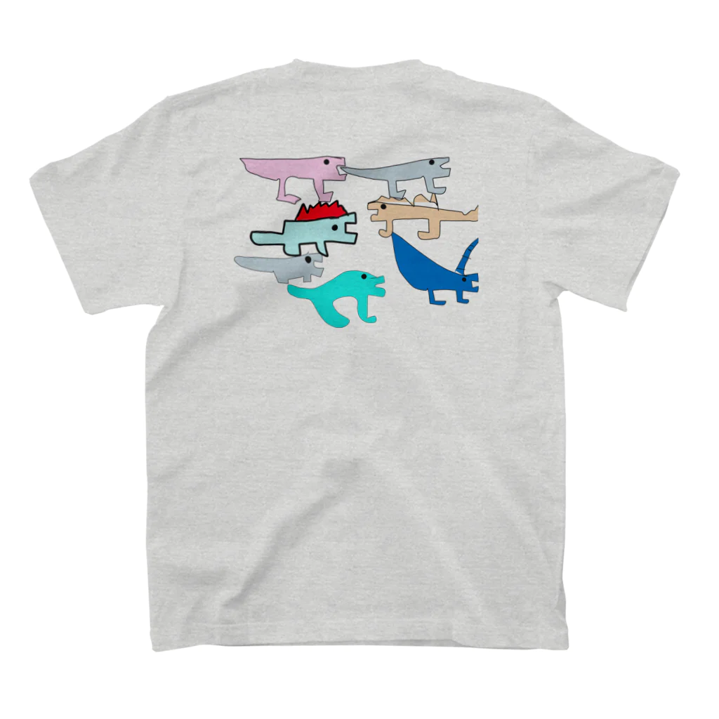 LaLaLa KIDS Creators' Shopの【KOKI】引っ張ってる犬　ひっくん Regular Fit T-Shirtの裏面