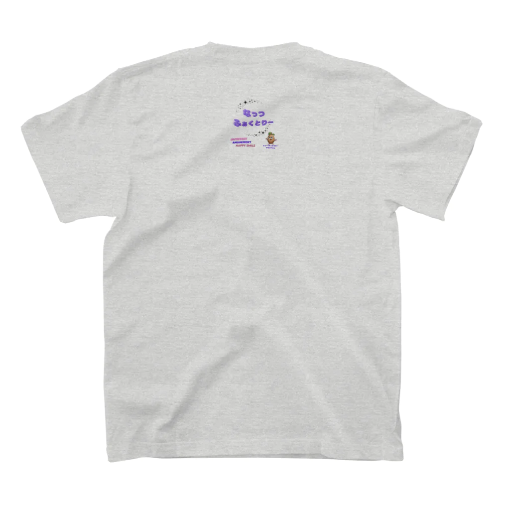 なっつ ふぁくとりーのゼンタングル　ナマケモノ Regular Fit T-Shirtの裏面